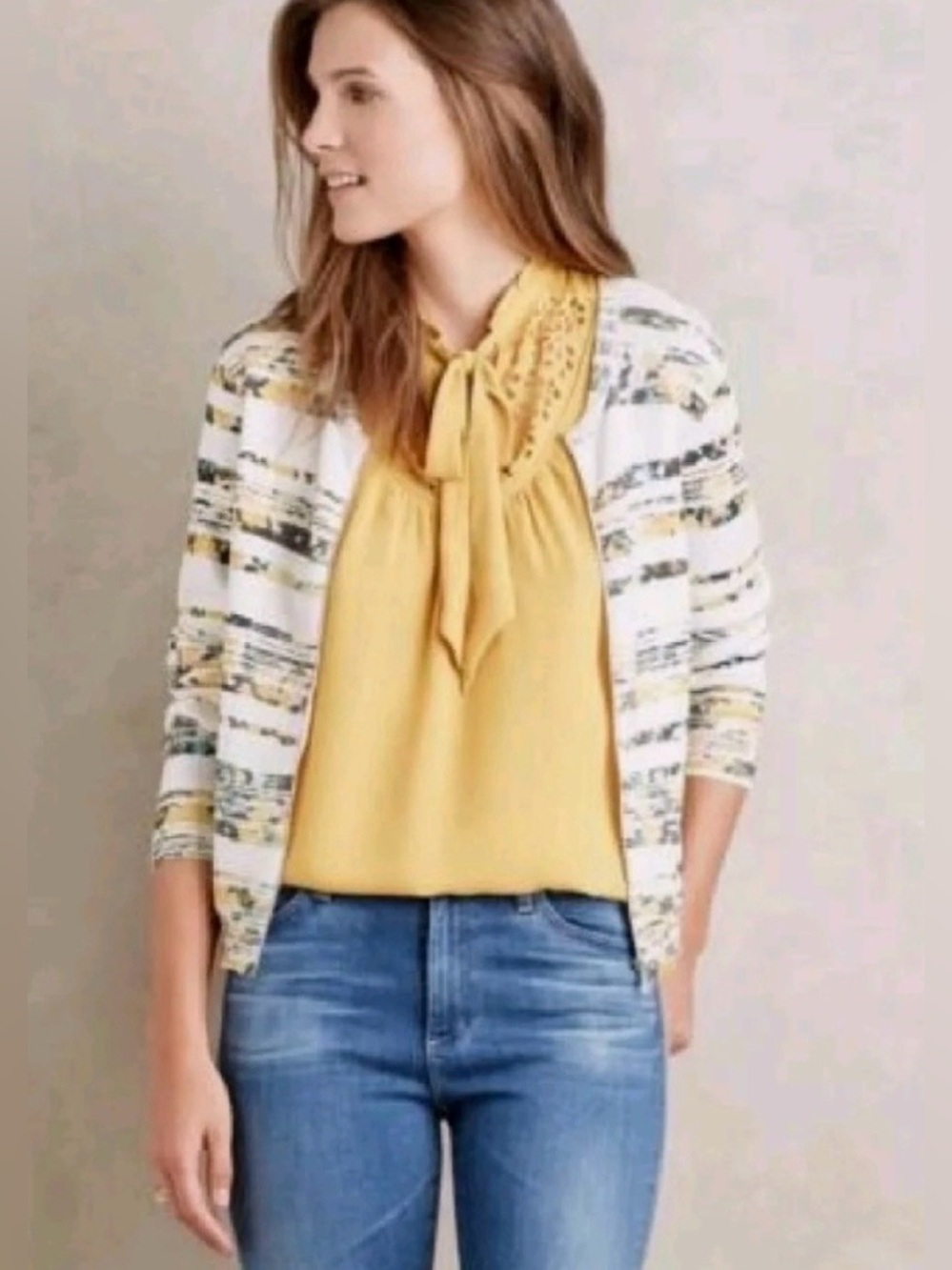 Anthropologie Moth Array Zip-Front Cardigan (Price Firm)